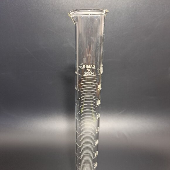 Kimble Kimax 100ml Lab Glass Graduated Cylinder No 20024 USA - Picture 3 of 8